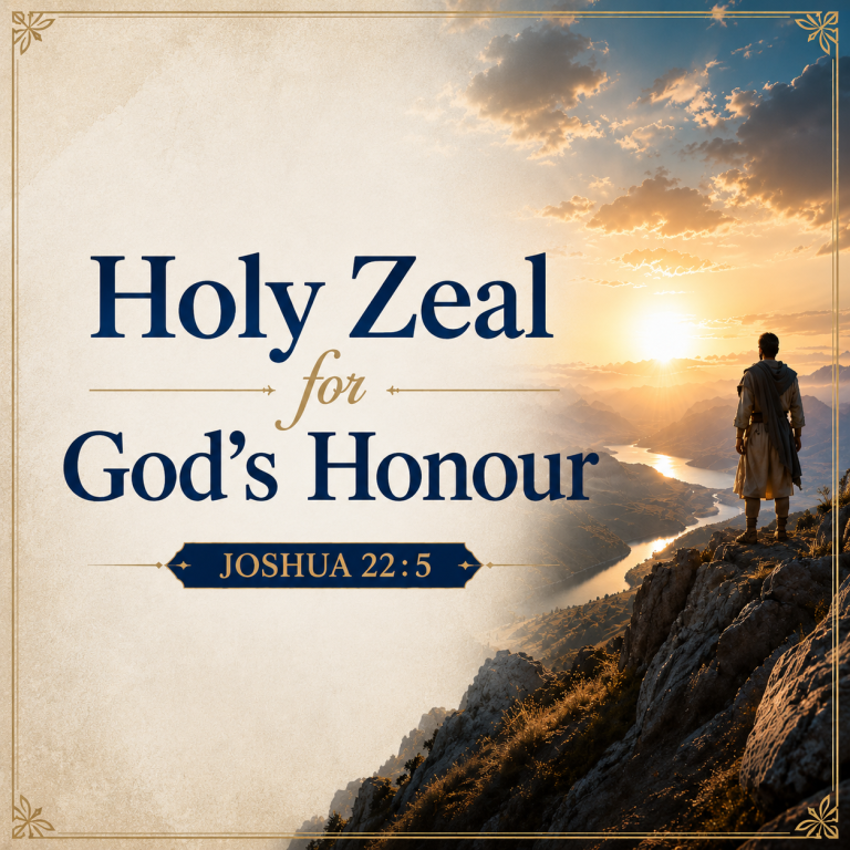 Holy Zeal for God’s Honor